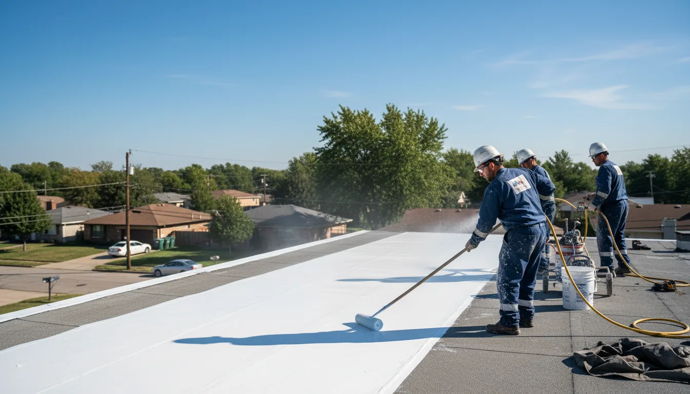 Commercial roof coating in Wayside, TX near me